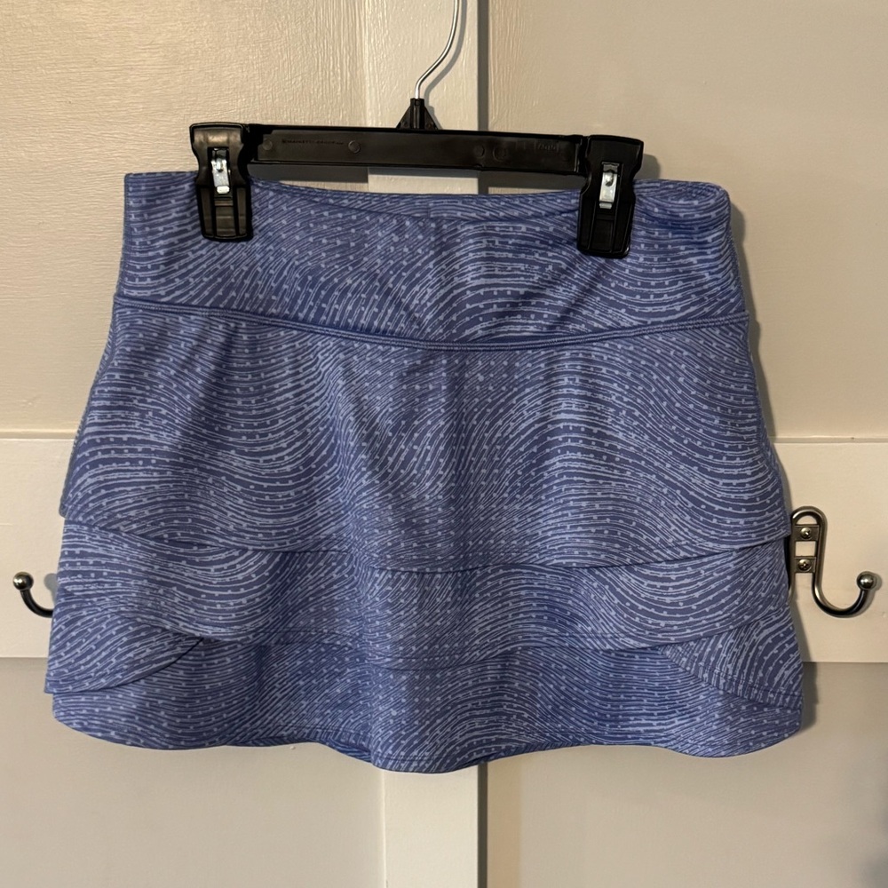 Athleta Girl Blue Textured Skort